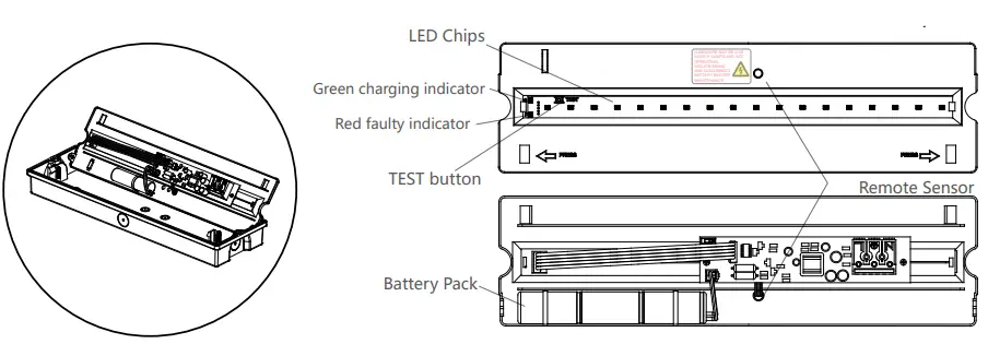 V-TAC 80133970 LED Emergency Exit Light-fig5