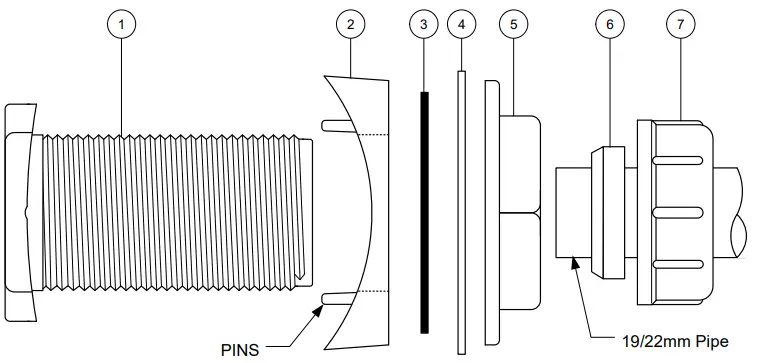 McALPINE BOSSCONN-22mm Mechanical Boss Connector-fig2