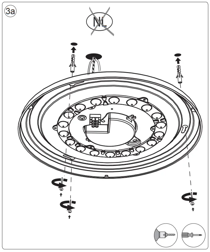 PHILIPS 31821 WHT17W Wawel LED Tunable white LED Ceiling Light - fig 2