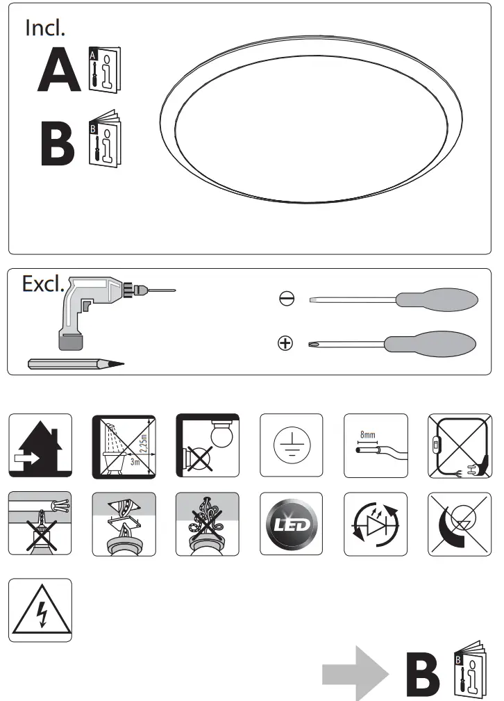 PHILIPS 31821 WHT17W Wawel LED Tunable white LED Ceiling Light - fig