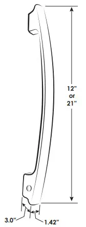 Northwest RV Supply 86480 21 Platinum Assist Handle 2022 - Product Dimensions