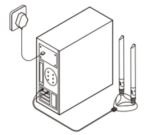 cudy WE4000 WiFi 6 6E Bluetooth 5.2 PCIe Adapter