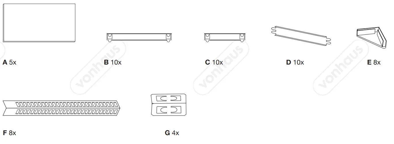 VonHaus 3515368 Racking Unit fig 1