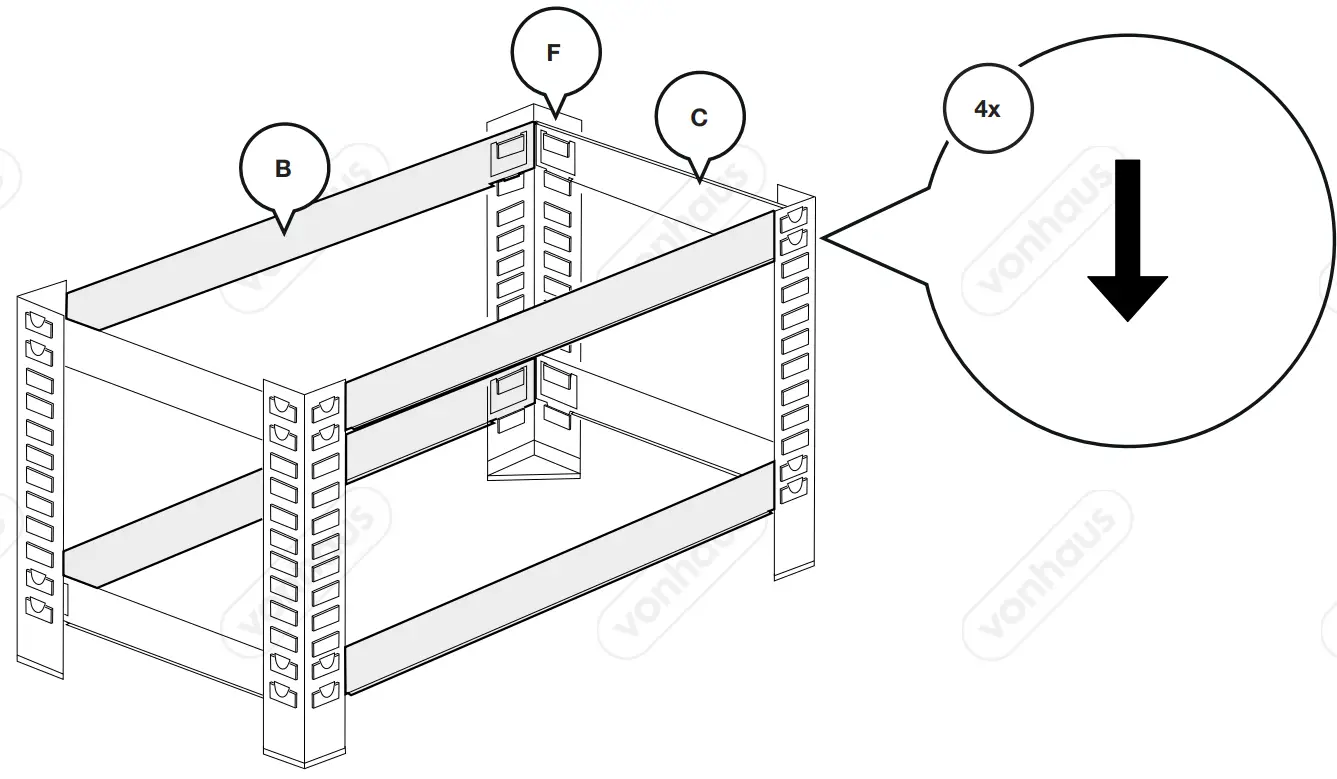 VonHaus 3515368 Racking Unit fig 5