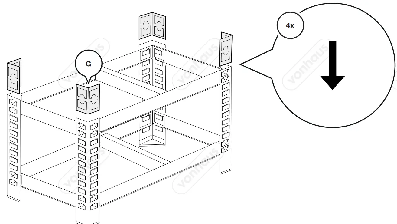 VonHaus 3515368 Racking Unit fig 7