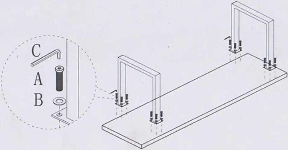 Best Master Furniture Chic Rectangular Oak Wood Dining Bench 02