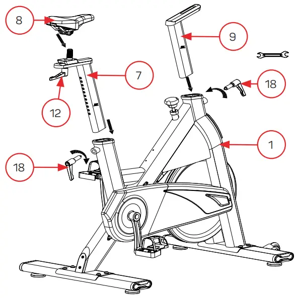 FITFIU BESP 500 Indoor Bike - STEP 1