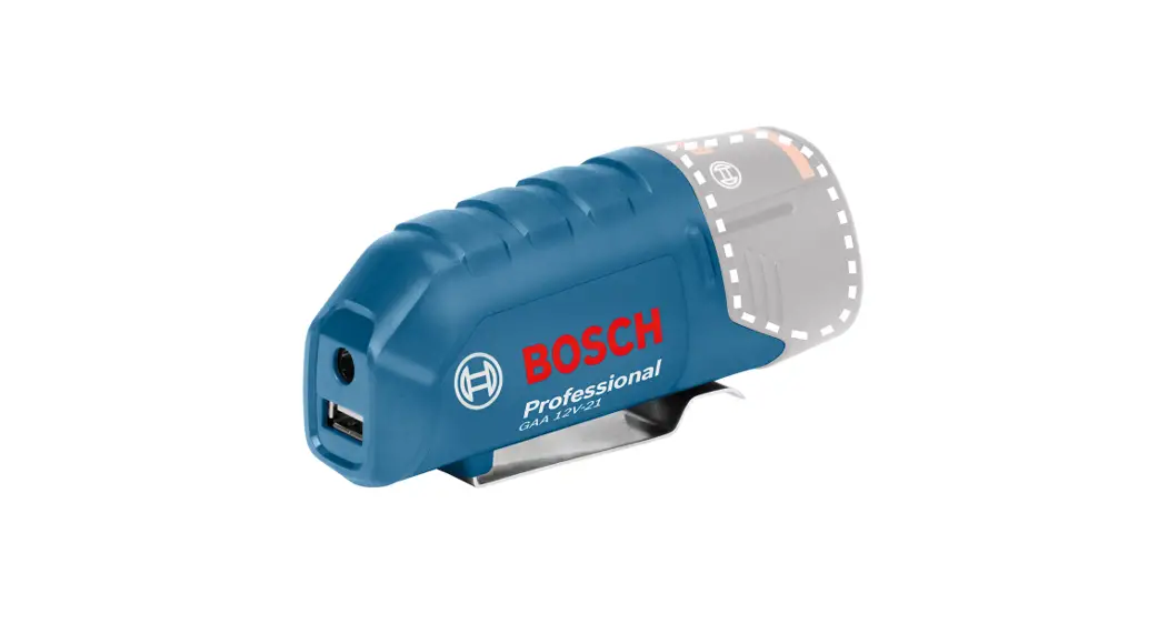 Bosch Gaa 10.8v-21 Professional Usb Charging Adapter Instructions