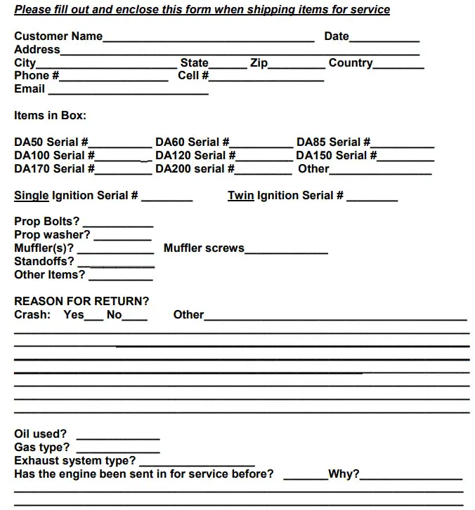 DESERT AIRCRAFT DA200 Engine - Figure 6