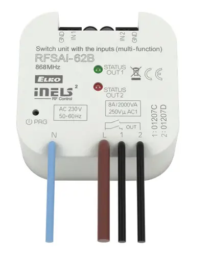 inELS RFSAI-62B-SL Switch Unit with Input for External Button