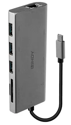 LINDY 43278 USB 3.1 Type C Laptop Mini Dock