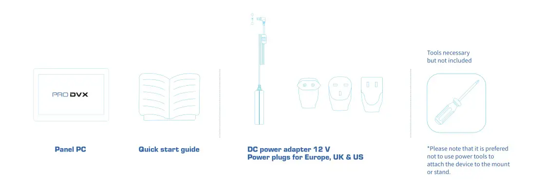PRODVX IPPC-15-6000 15 Inch Intel Touch Panel PC - This package contains