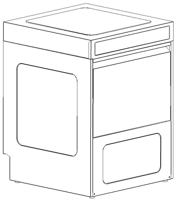 Topmaq HDW 40 Commercial Glass Dishwasher 5.5kw -