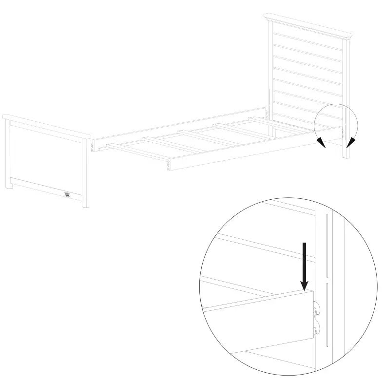 evolur 8322F Aurora Full Size Bed in Silver Grey Pearl - fig 2