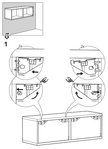 IKEA BESTÅ Suspension Rail - 13