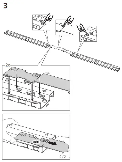 IKEA BESTÅ Suspension Rail - 16