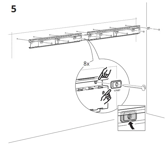 IKEA BESTÅ Suspension Rail - 19
