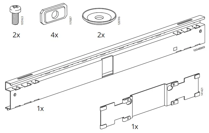 IKEA BESTÅ Suspension Rail - 4