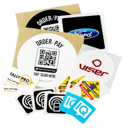 GoToTags Custom NFC Sticker 26 mm x 26 mm Square