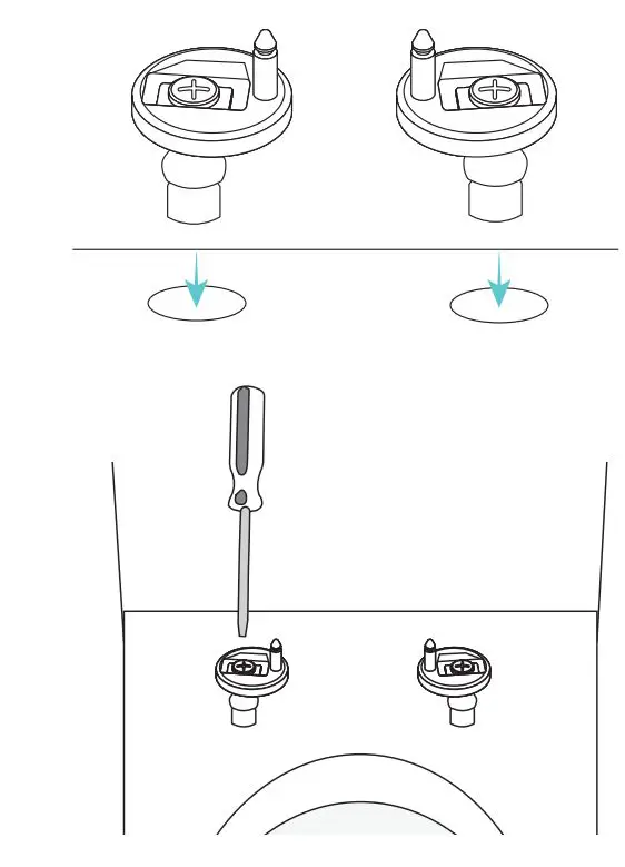 Swiss Madison 0.8 GPF One-Piece Toilet Installation Guide - Attach Hinges