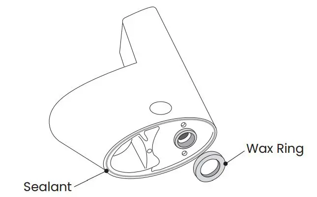 Swiss Madison 0.8 GPF One-Piece Toilet Installation Guide - Install Wax Seal
