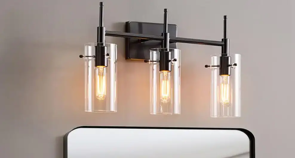 Kawoti 21119 22 In. 3-light Blackened Bronze Cylindrical Vanity Light User Guide