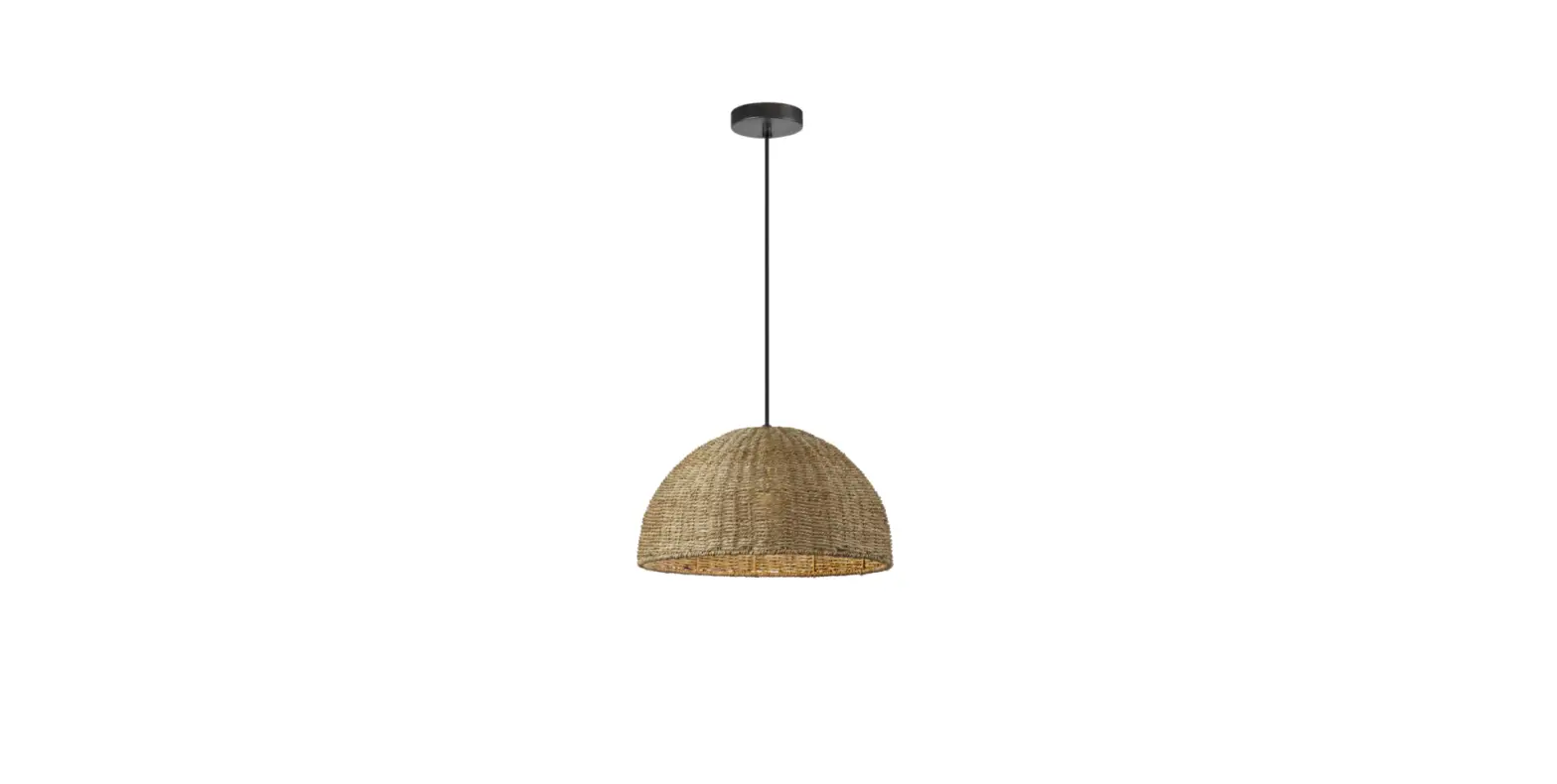 Dainolite Prl-161p Pourel Natural Transitional Dome Pendant Light Installation Guide