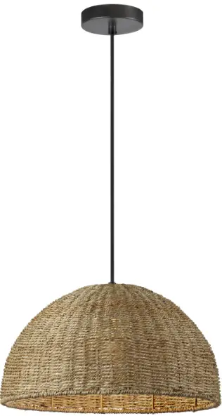 Dainolite-PRL-161P-Pourel-Natural-Transitional-Dome-Pendant-Light-PRODUCT