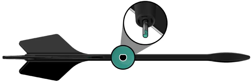 LA CROSSE TECHNOLOGY WVLTV WSDR1 Replace Wind Cups or Directional Vane on Cyclone and Glide Sensors - FIG