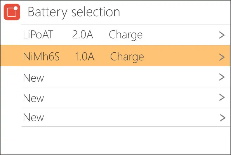 ToolkitRC Q4AC - Charging setting 1