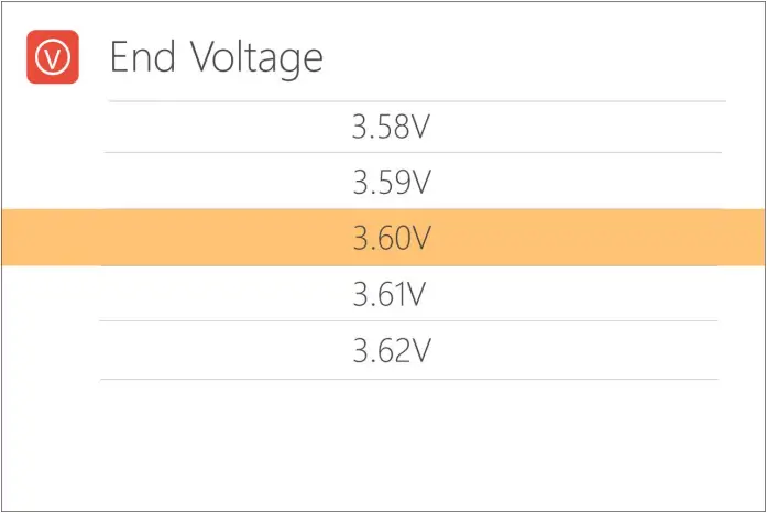ToolkitRC Q4AC - End voltage