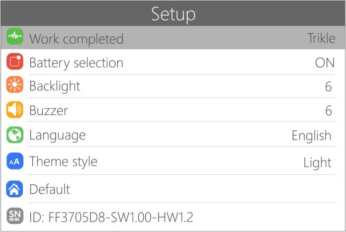 ToolkitRC Q4AC - System settings 4
