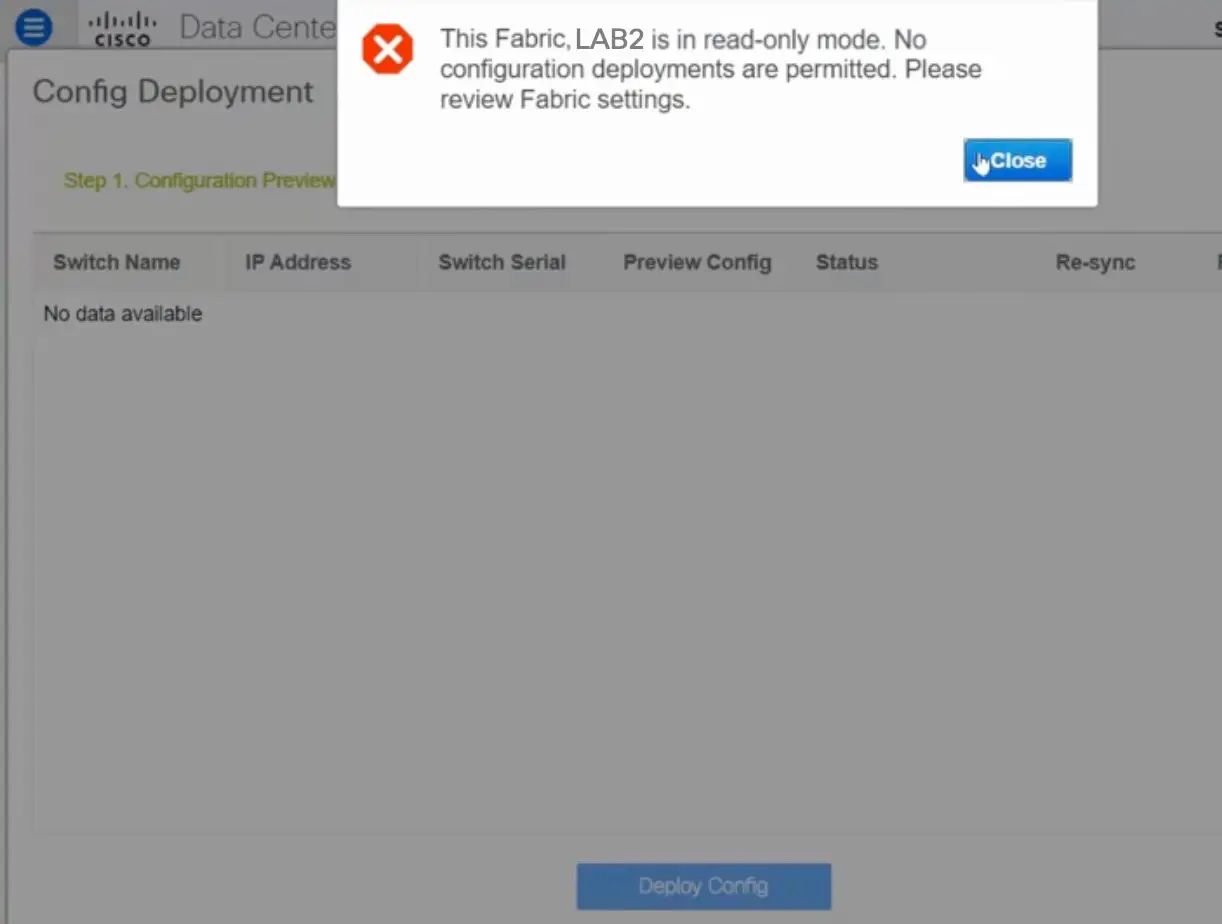 cisco DCNM Classic LAN Deployment - Upgrading from the Classic LAN Deployment to the LAN Fabric Deployment 3
