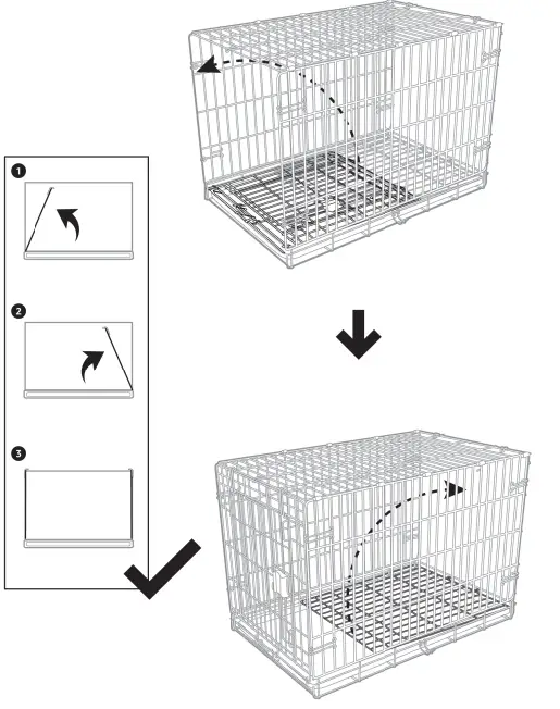 amazonbasics-B09G4KS7FY-Foldable-Dog-Metal-Crate- Single-Door-fig-5