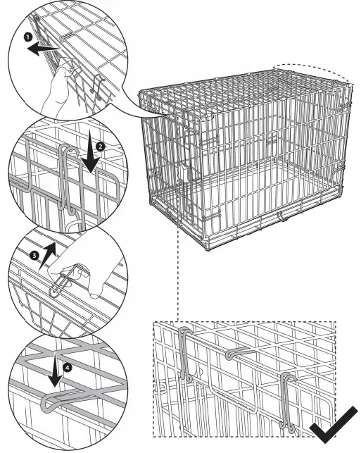 amazonbasics-B09G4KS7FY-Foldable-Dog-Metal-Crate- Single-Door-fig-6