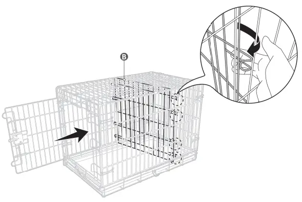 amazonbasics-B09G4KS7FY-Foldable-Dog-Metal-Crate- Single-Door-fig-8