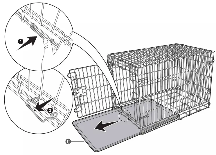 amazonbasics-B09G4KS7FY-Foldable-Dog-Metal-Crate- Single-Door-fig-9