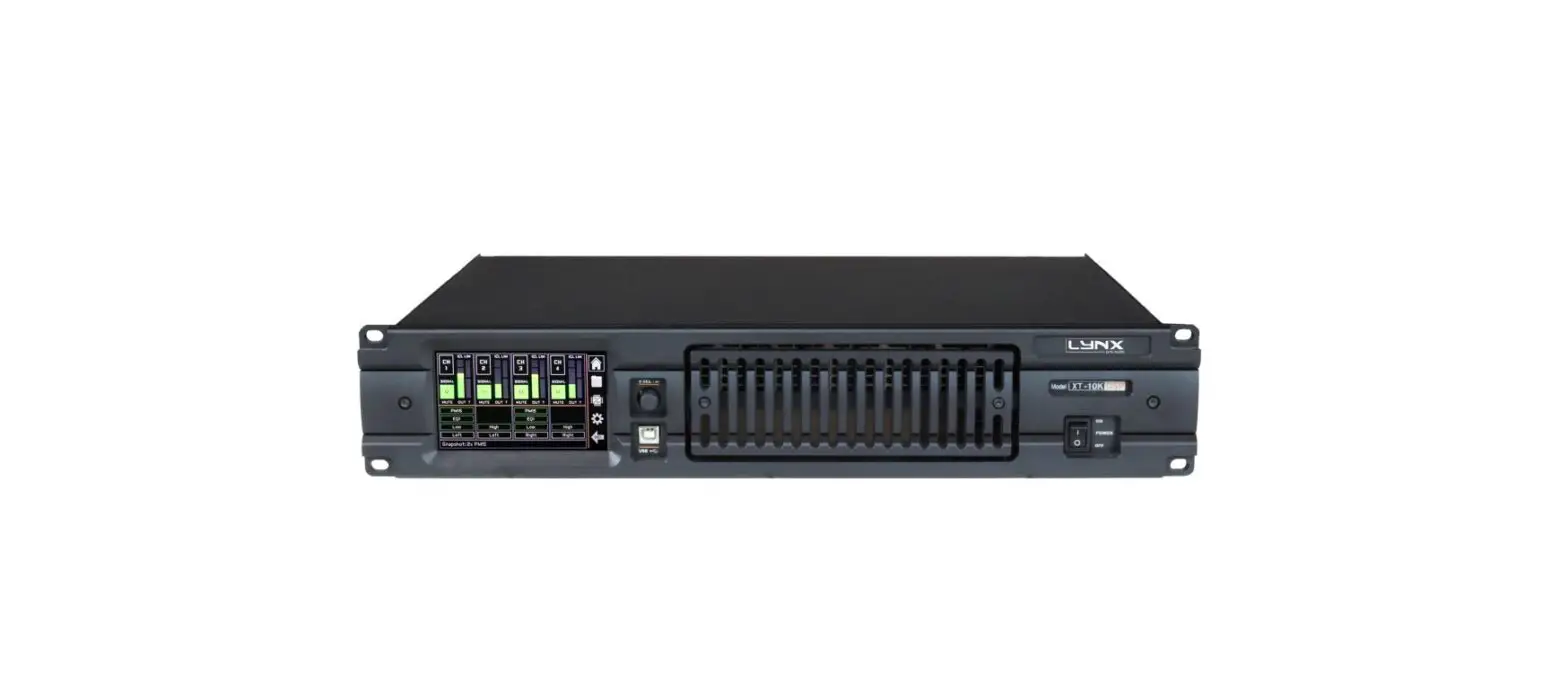 Lynx Xt-10k Xt Series Professional Power Amplifiers User Manual