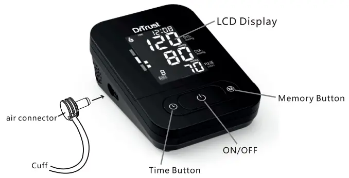 Dr Trust 101 Blood Pressure Smart with MDI -