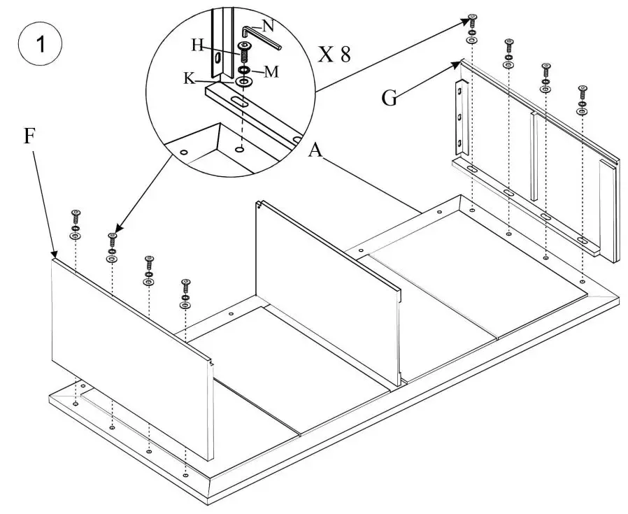 ASHLEY A4000309 Roseworth Accent Cabinet User Manual - Fig 1