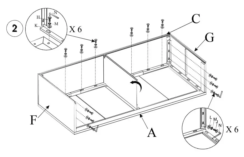 ASHLEY A4000309 Roseworth Accent Cabinet User Manual - Fig 2