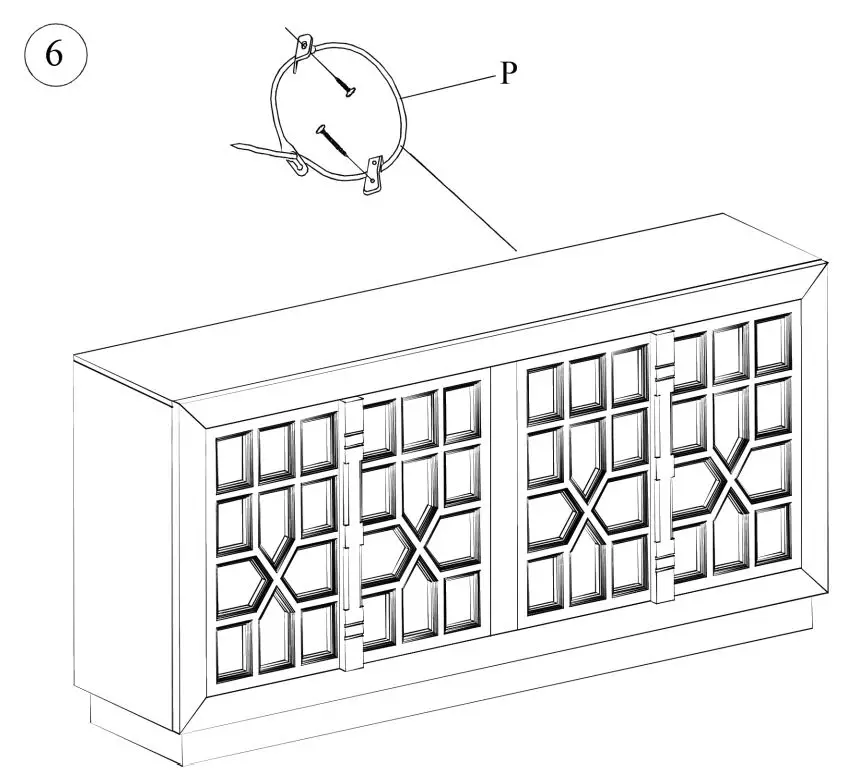 ASHLEY A4000309 Roseworth Accent Cabinet User Manual - Fig 6