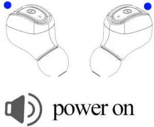 Charging Case Truly Wireless Earbud Power on