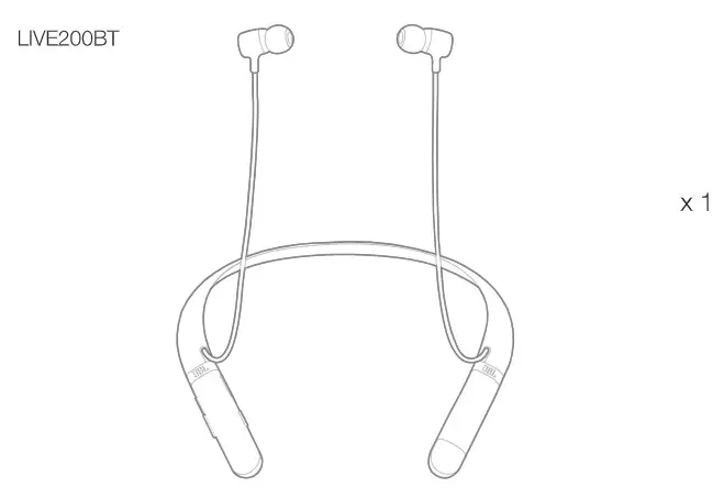 JBL LIVE200BT Wireless In-Ear Neckband Headphones - box1