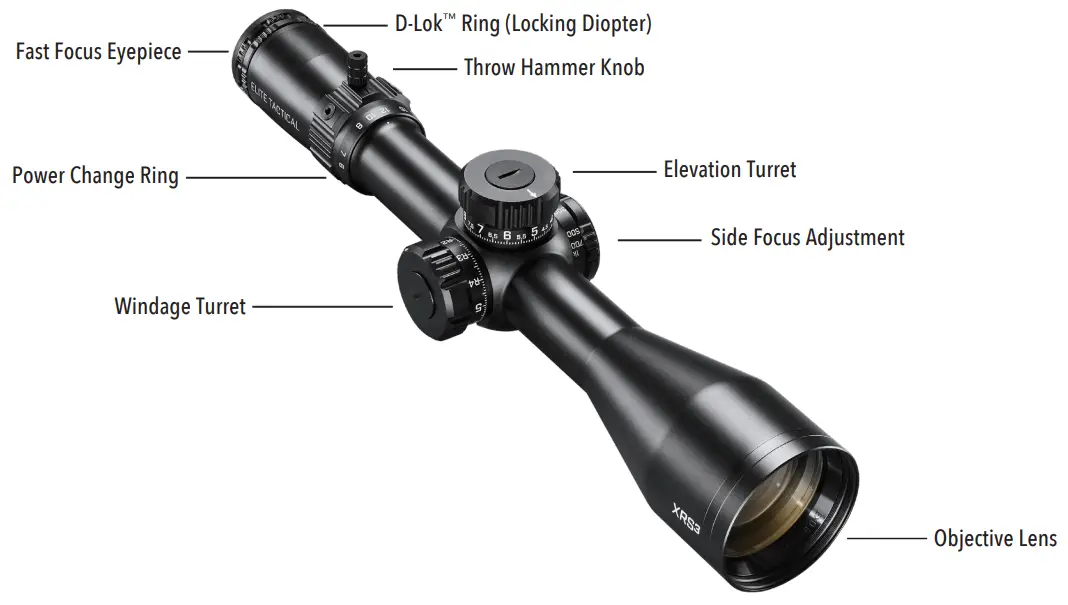 Bushnell XRS3 Elite Tactical 6 36x56mm Riflescope - PARTS GUIDE