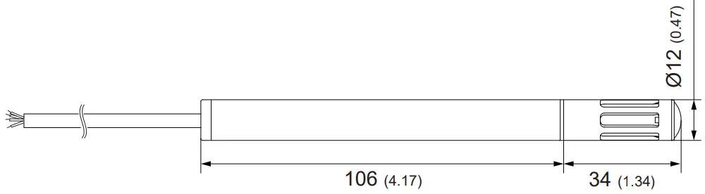 E E ELEKTRONIK EE061 Humidity and Temperature Probe with 4-20 mA Output - Cable version