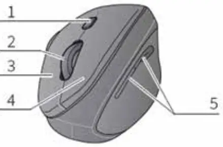 i-tec MWBT245 bluetooth Ergonomic Optical Mouse-1