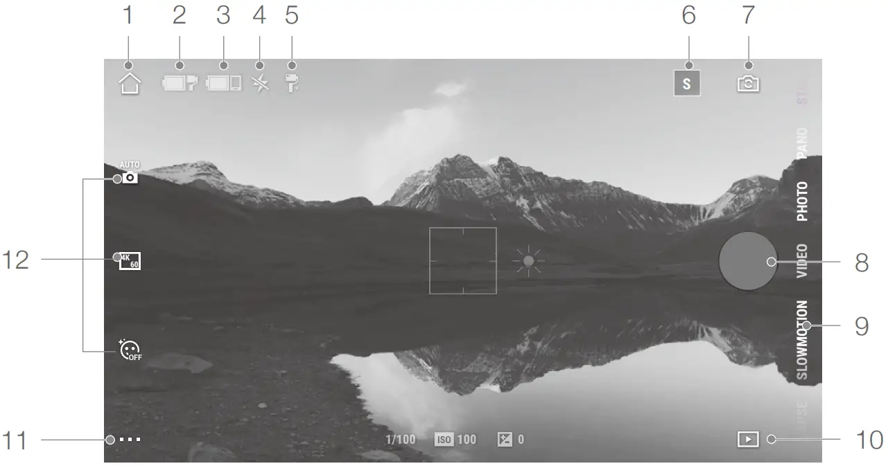 dji OSMO MOBILE 3 Smartphone Gimbal - Camera View