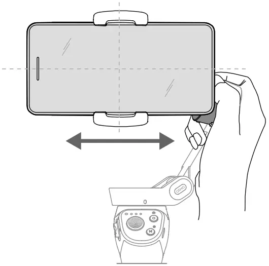 dji OSMO MOBILE 3 Smartphone Gimbal - Hold the tilt motor