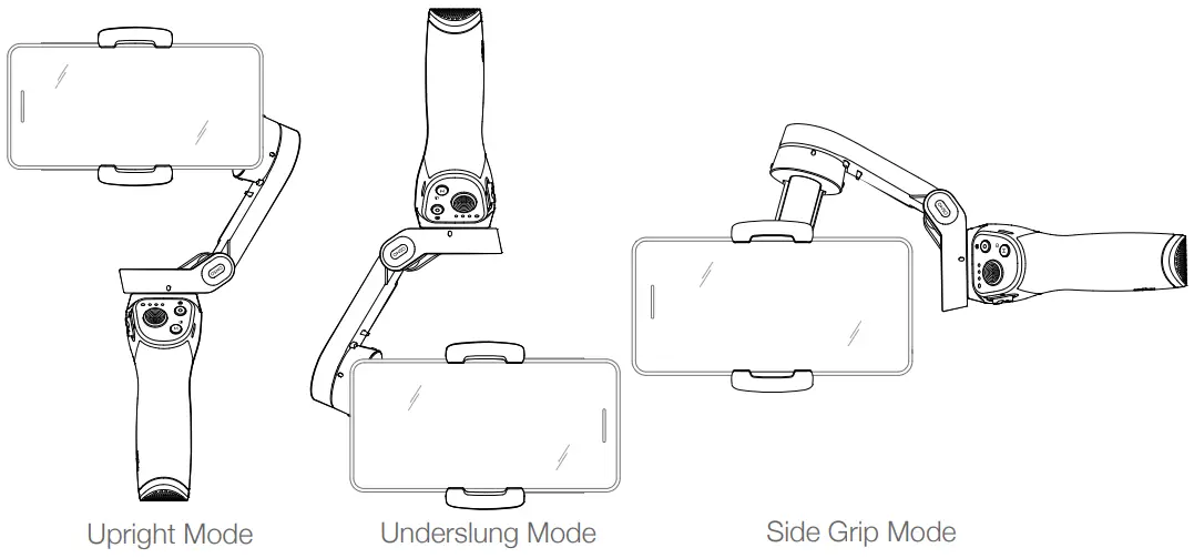 dji OSMO MOBILE 3 Smartphone Gimbal - Side Grip Mode